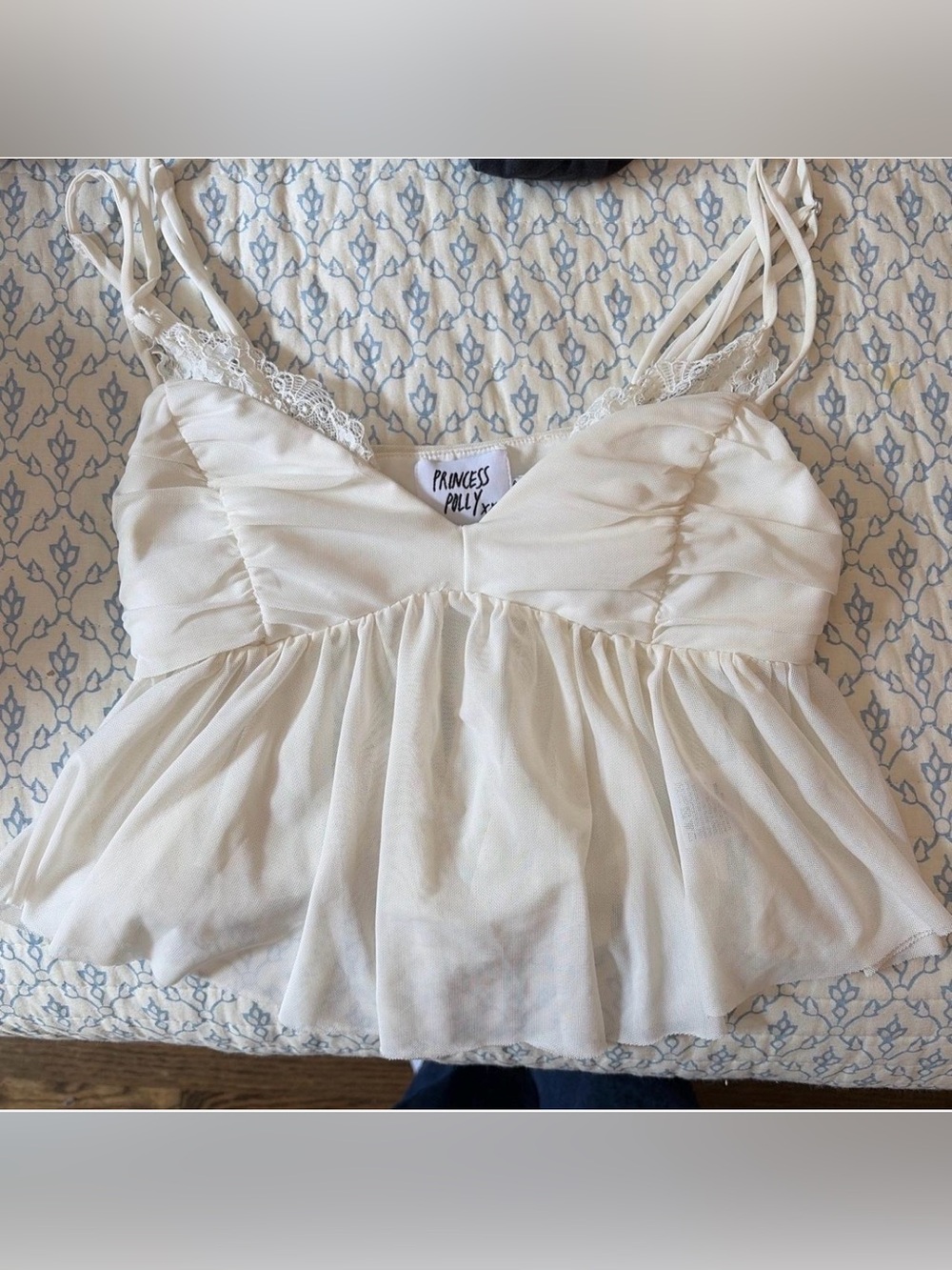 Size 6 White Princess Polly Top